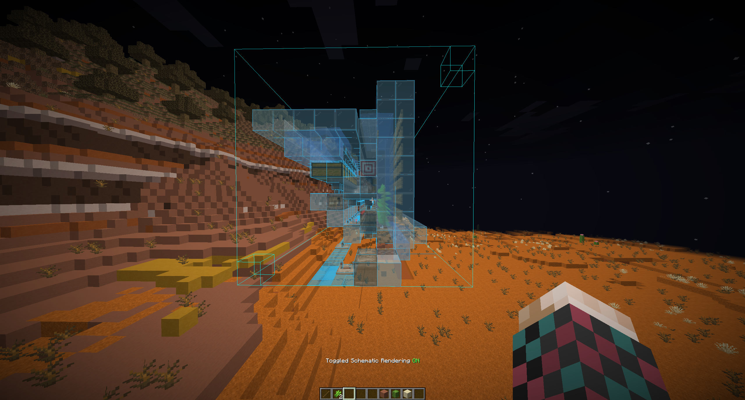 Toggle schematic rendering in Litematica